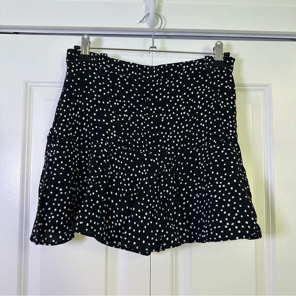 Polka Dot Black Skirt
